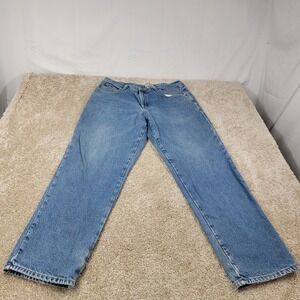 L.L.Bean Relaxed Fit‎ Flannel Lined Jeans Cotton Denim Blue 38x32